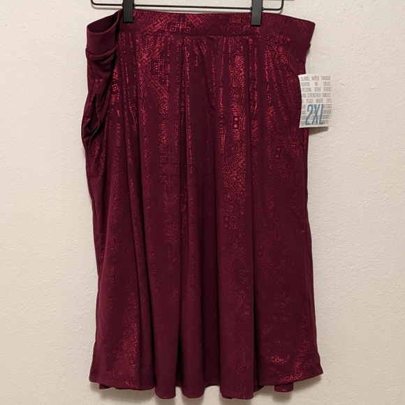 LuLaRoe Shimmery Midi Skirt